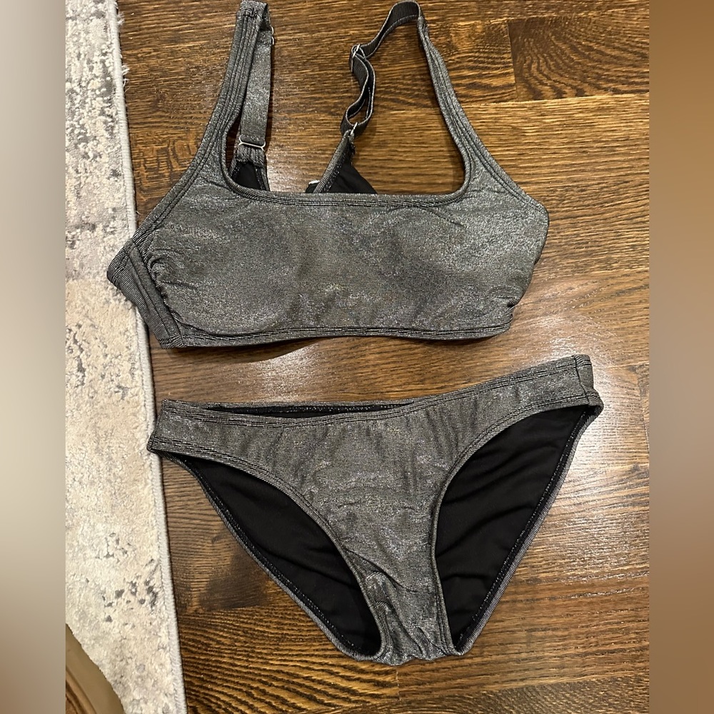 Silver metallic bikini